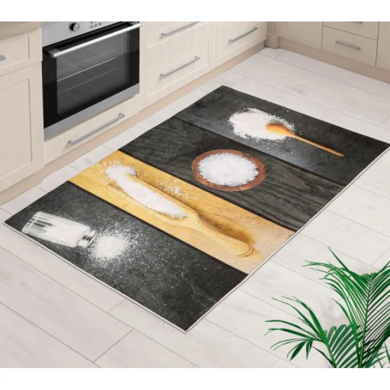 Bellatex Koberec - běhoun 3D tisk - mořská sůl - šíře 80 cm , délka 120 cm