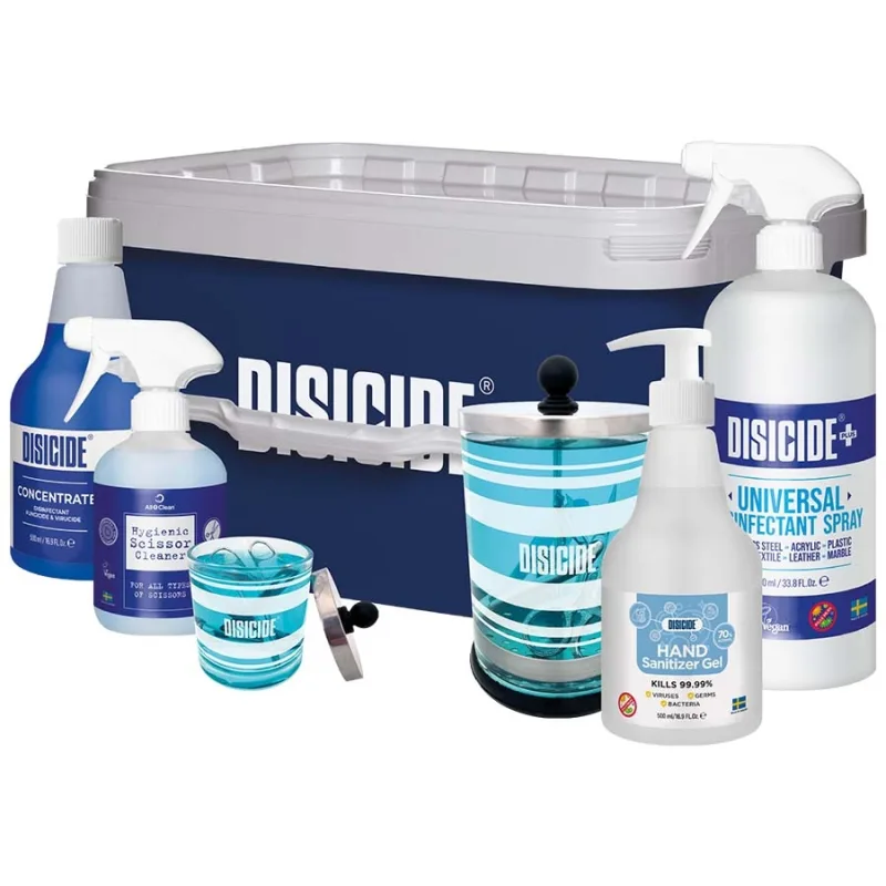 DISCIDE Súprava dezinfekčných prostriedkov pre salóny DISICIDE Start set Blue