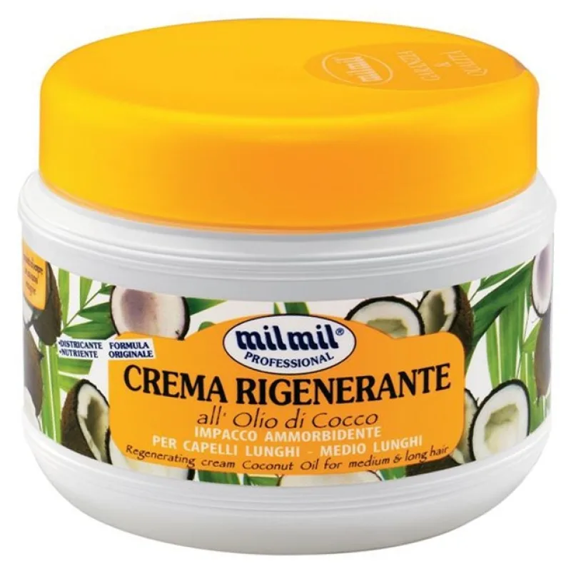 MIL MIL Starostlivosť o vlasy Regeneračný krém na vlasy kokos 500ml