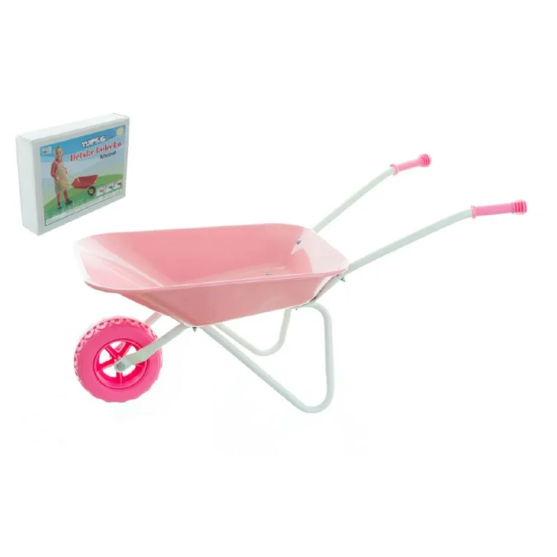 Teddies Fúrik plechový Yupee veľký ružový 78x40x32cm v krabici