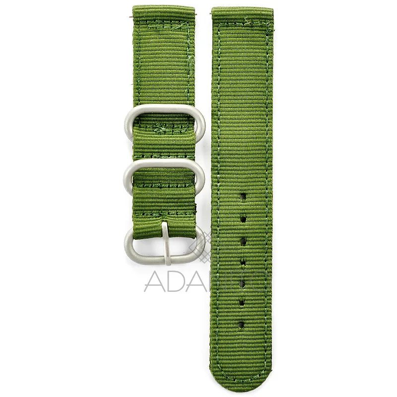 Nylonový remienok na hodinky 24 mm zelený ADANITO 109AR27W24