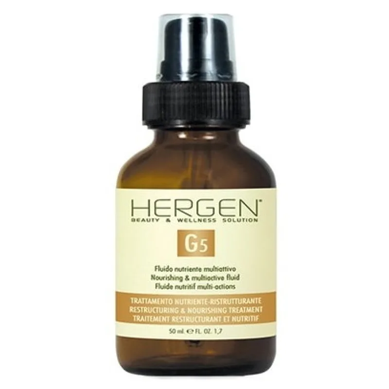 BES Hergen G5 Fluid 50ml - multiaktívny vyživujúci fluid na krepaté vlasy