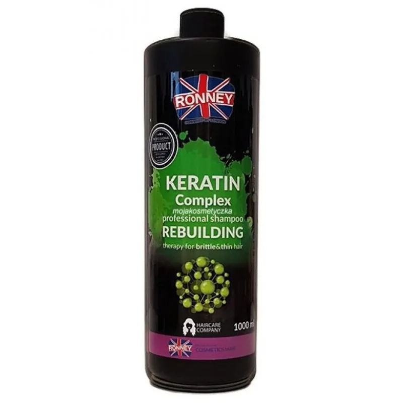 RONNEY Keratín Shampoo 1000ml - šampón s keratínom pre slabé a krehké vlasy