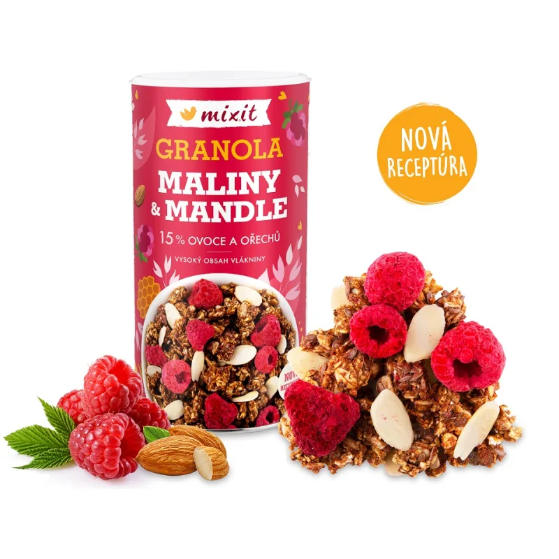 Mixit Granola z pece - Maliny a mandle 440g