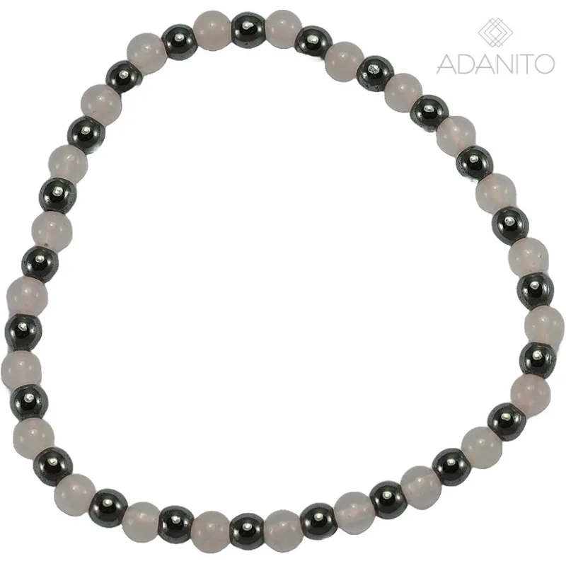 Náramok ruženín/hematit ADANITO ZSNK100RH