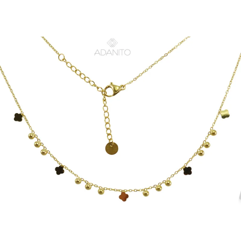 Pozlátený náhrdelník z chirurgickej ocele MEUCCI DS443N