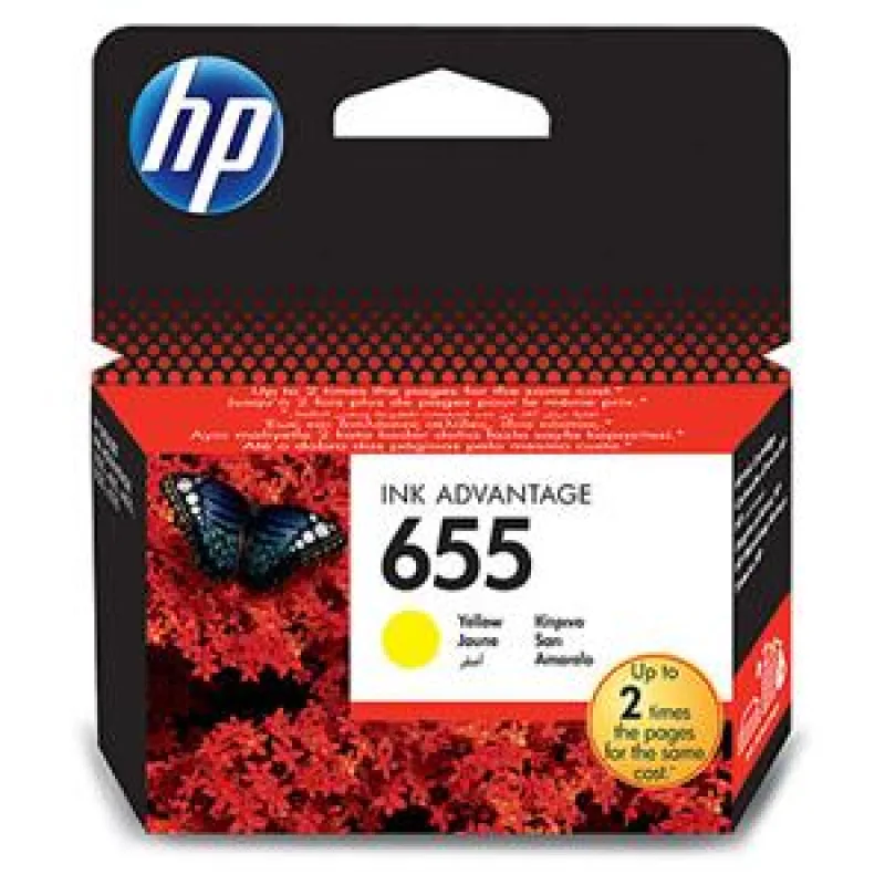 HP 655 žlutá inkoustová kazeta, CZ112AE CZ112AE