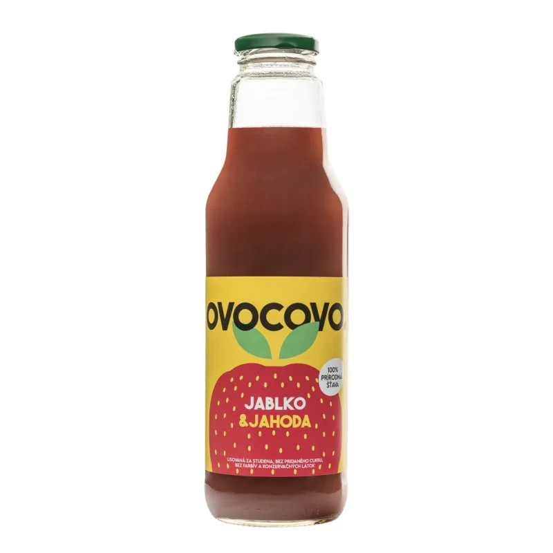 Ovocovo Jablko/Jahoda 100% 750ml
