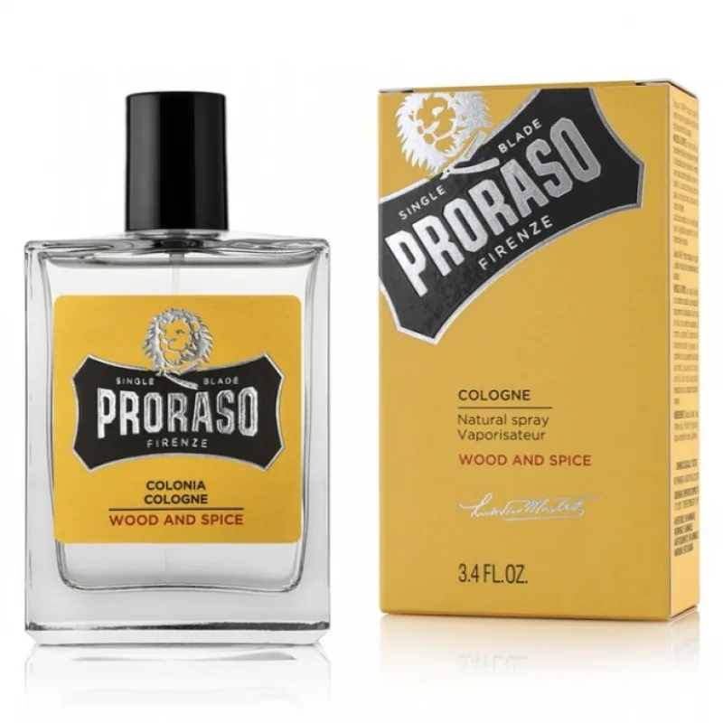 PRORASO Wood and Spice Kolínska s vôňou cédrového dreva a korenia 100ml