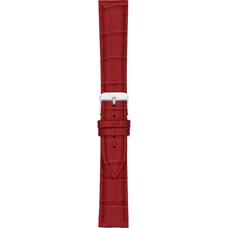 Kožený remienok na hodinky 22 mm červený A-NIS AK1306.06-22