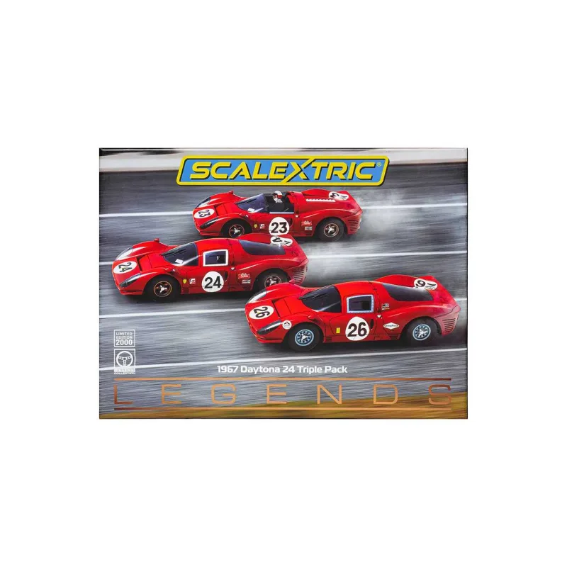 Scalextric Autíčko GT SCALEXTRIC C4391A - 1967 Daytona 24 Triple Pack (1:32)