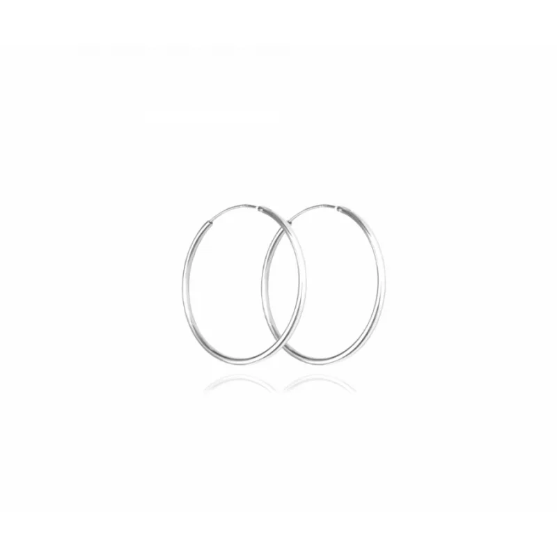 Strieborné náušnice kruhy 2 cm MINET JMAN0136SE20