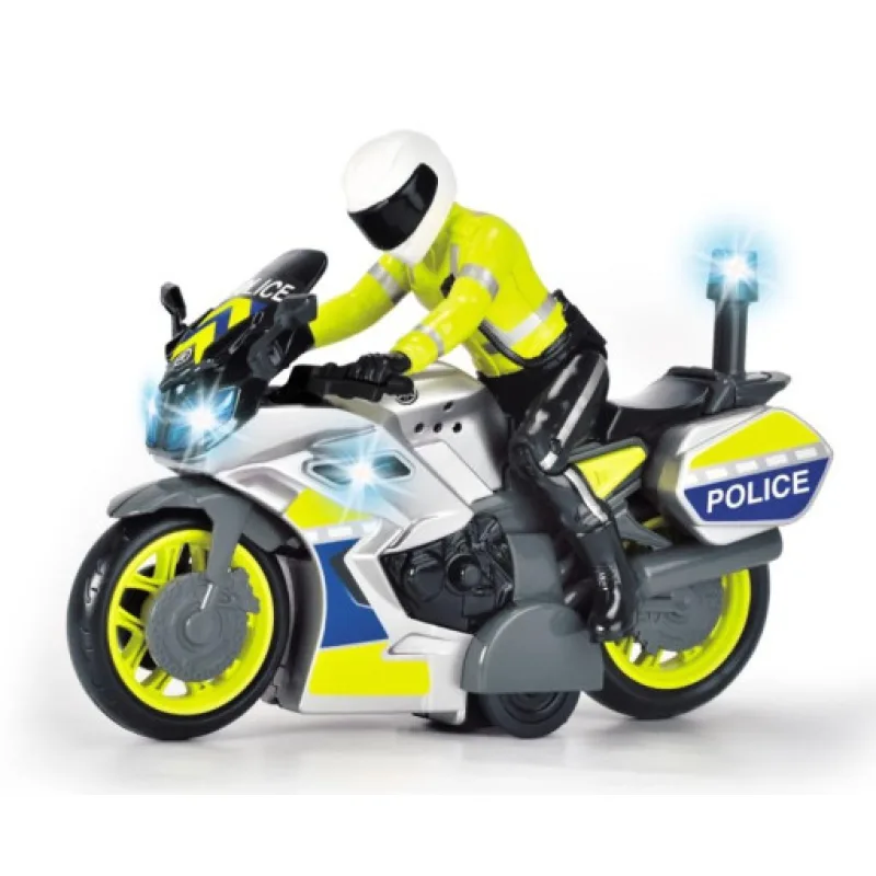 Dickie Toys Policejní motorka s jezdcem, 17cm