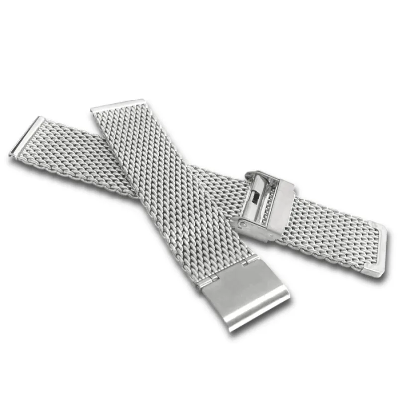 Oceľový remienok na hodinky Mesh Band Silver LAVVU LPSNS22