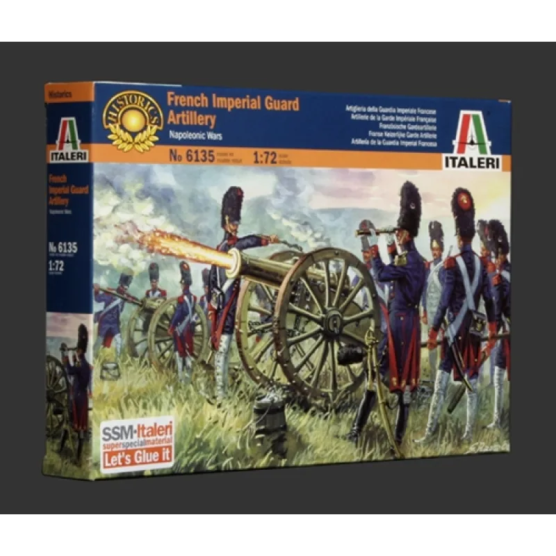 Italeri Model Kit figúrky 6135 - FRENCH IMPERIAL GUARD ARTILLERY (NAP. WARS) (1:72)