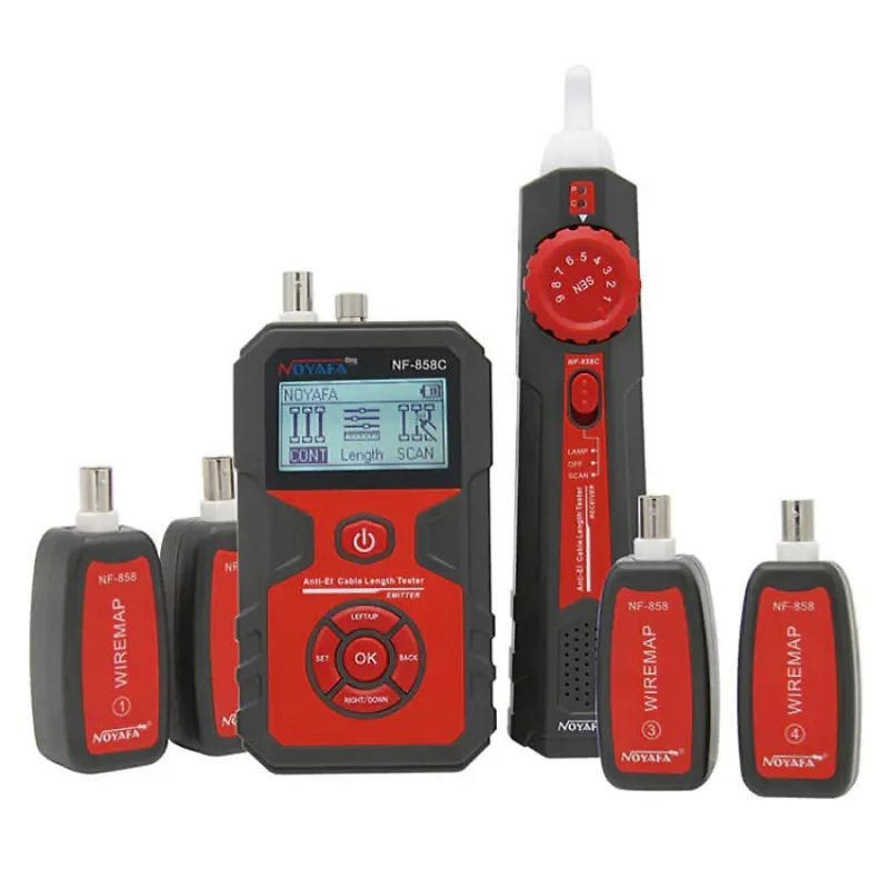 W-Star Tester kabelů WSNF858C, RJ45, VFL, RJ11, BNC, POE, hledačka, diagnostika, Li-Ion WSNF858C