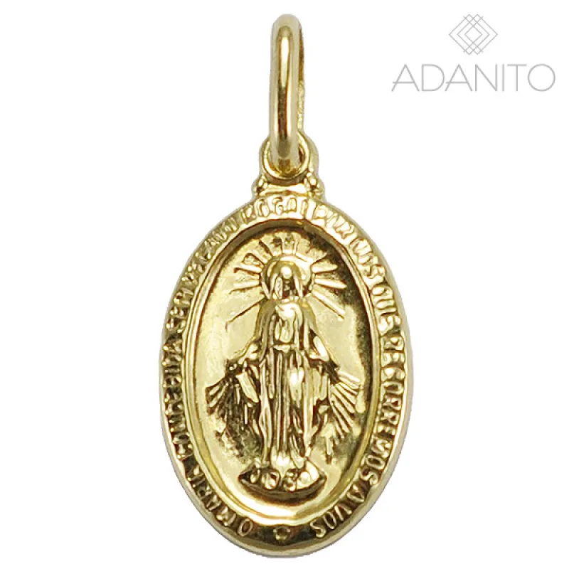 Zlatý prívesok Panna Mária - zázračná medaila ADANITO BRP1221G2, 0.86 g