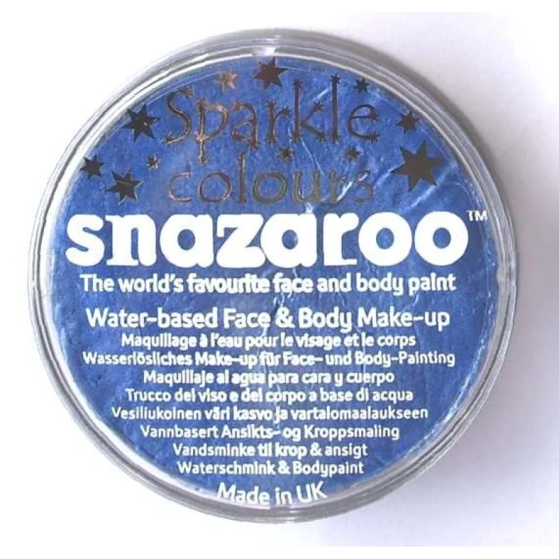Snazaroo třpytivá barva na obličej 18 ml. - Modrá