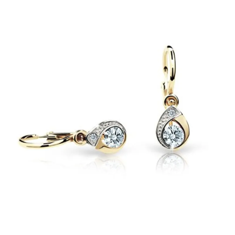 Zlaté detské náušnice ADANITO BRC1898-10-10-X-1, 1.01 g