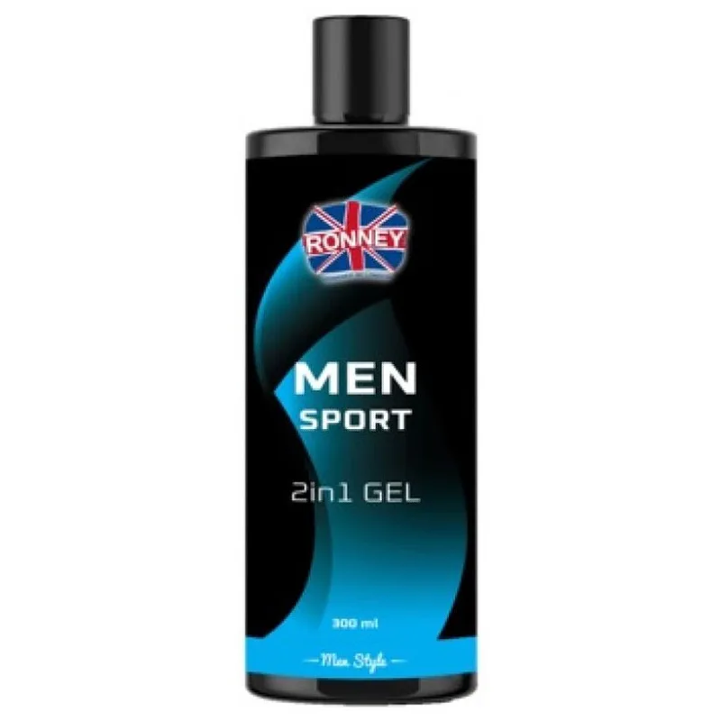 RONNEY Men Sport 2in1 Gel 300ml - Osviežujúci šampón a sprchový gél pre mužov