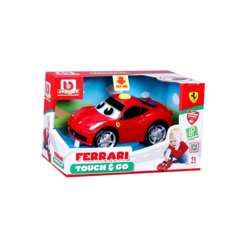 BB Junior Ferrari 458 Italia se zvuky, červená