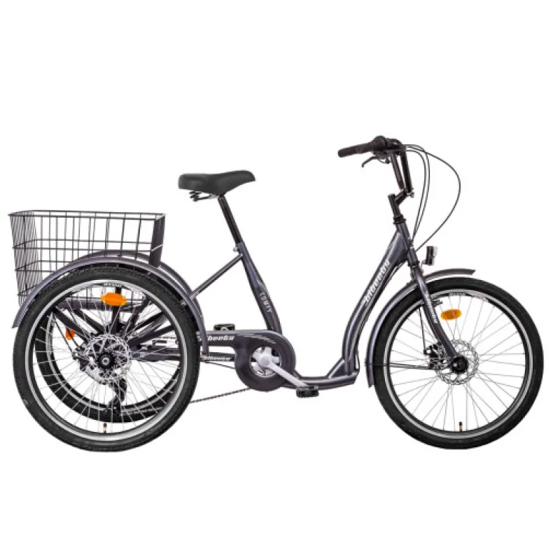 Liberty Trojkolka COMFY 6spd. Disk, široká náprava, 2026 antracitová