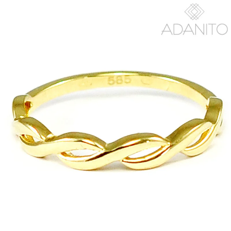 Zlatý prsteň ADANITO BRR0764G, 49, 1.24 g