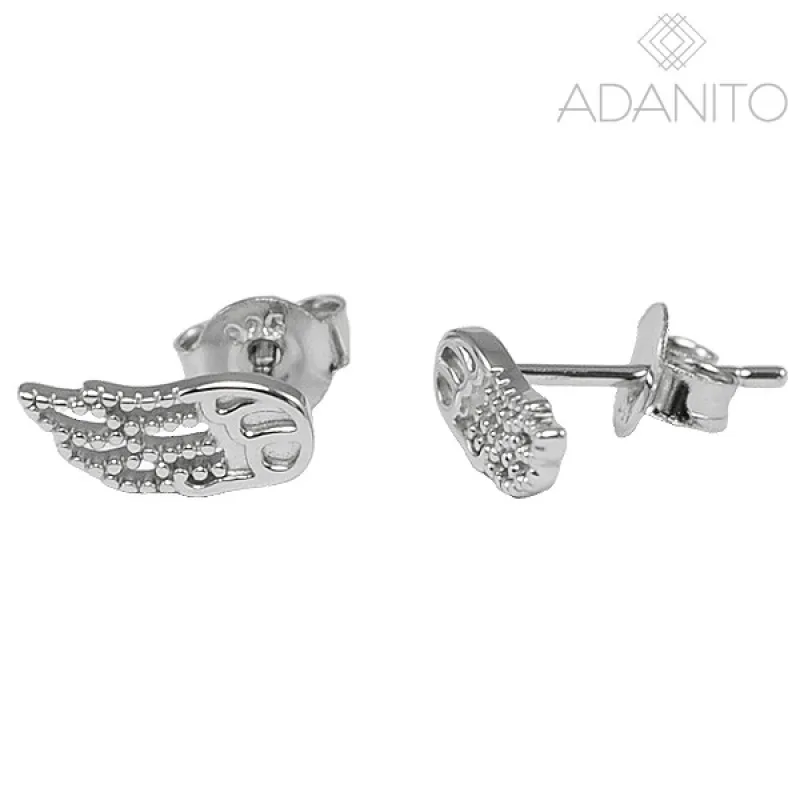 Strieborné náušnice anjelská krídla ADANITO EFE0002388