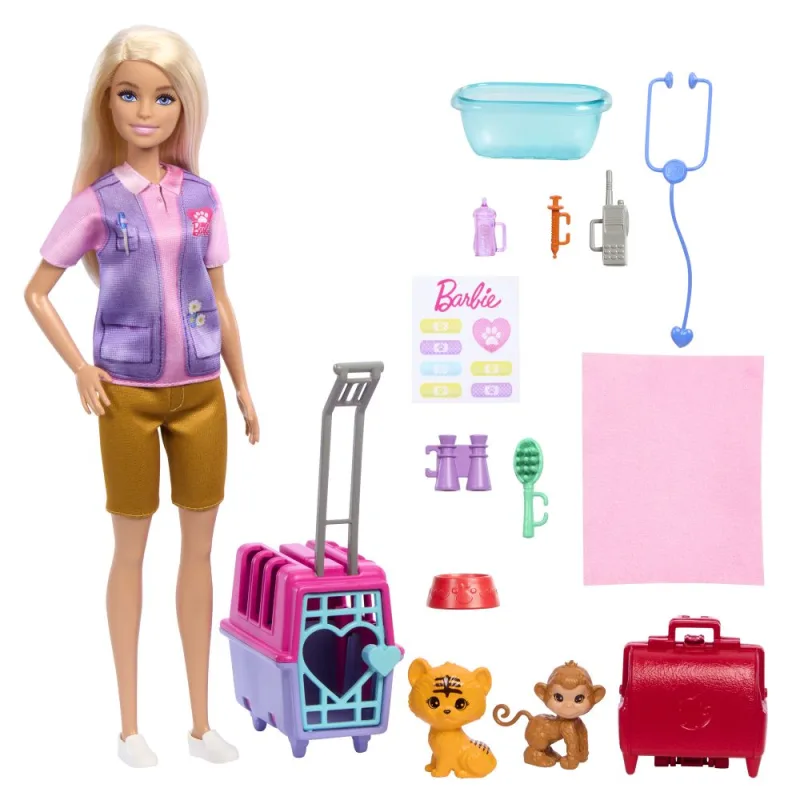 Mattel Bábika Barbie zachraňuje zvieratá - Blondie