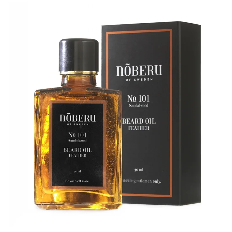 NOBERU OF SWEDEN Olej na fúzy NOBERU Feather beard oil Sandalwood 30 ml