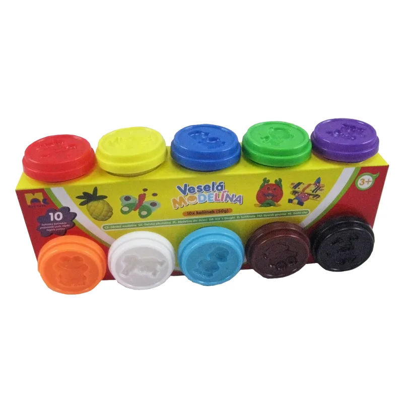 Modelo Mac Toys Detské hračky Mac Toys Detské hračky Modelina 10 x 50 g, rôzne farby