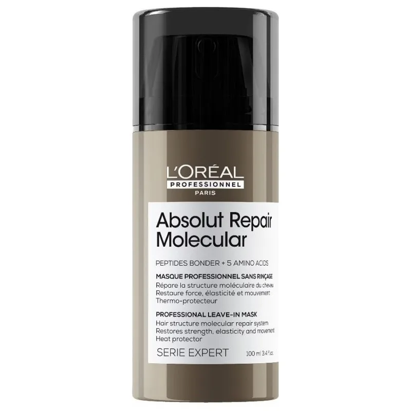 LOREAL Absolut Repair Molecular Leave-In Mask 100ml - bezoplach maska pre velmi poškodené vlasy