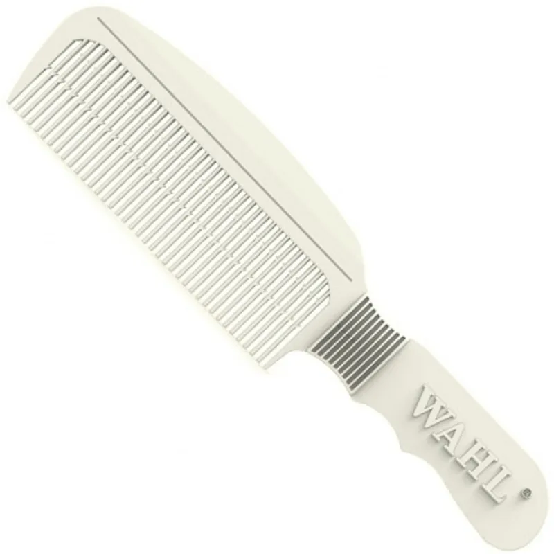 BARBER WAHL 03329-117 Speed Comb White - veľký biely hrebeň s rúčkou
