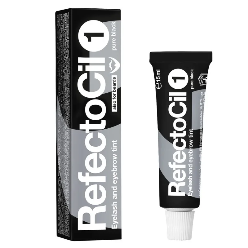 REFECTOCIL č.1 PURE BLACK - Profesionálna farba na mihalnice, obočie a fúzy 15ml - Čierna