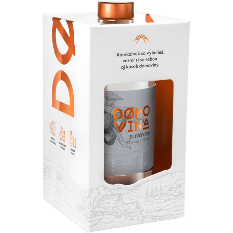 Domovina Slivovica v krabičke 52% 0,7l