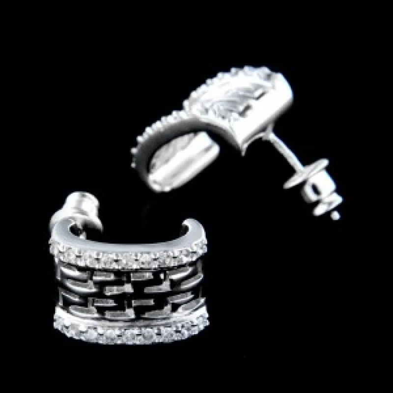 Strieborné náušnice na puzety KA E293