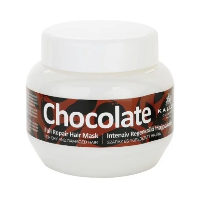 KALLOS Chocolate Repair Mask 275ml - kúra na suché lámavé vlasy