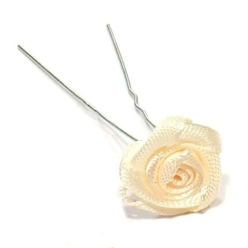 SALON Komplet Vlasové doplňky Vlásenka s ružičkou 1ks - bežová