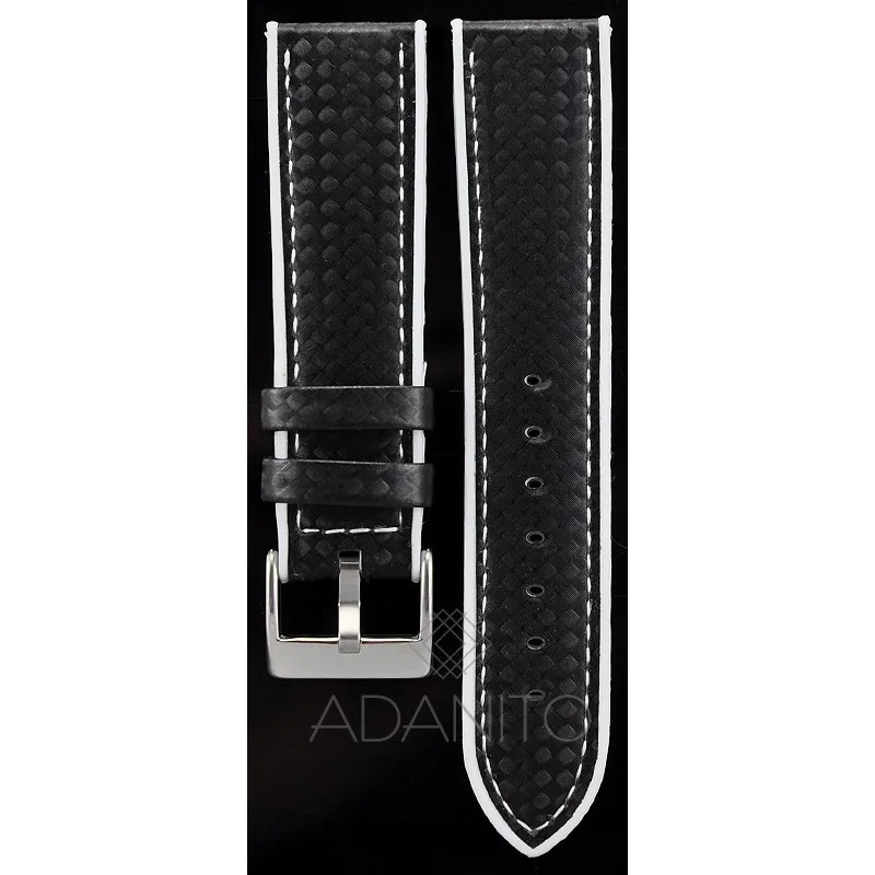 Silikónový remienok na hodinky s karbónovým vzorom DILOY 400.22.1.22
