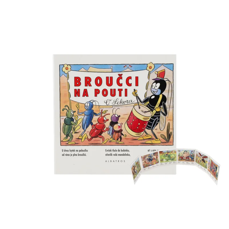 Albatros Knižka leporelo Chrobáčiky na púti 15,5x15cm 24m+
