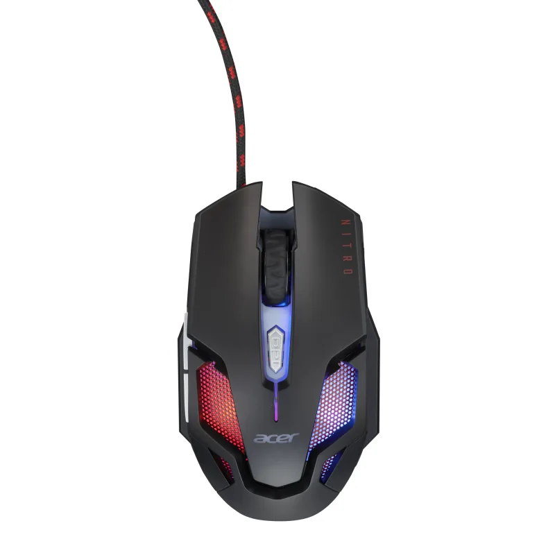 Acer Nitro Gaming Mouse II/Herní/Optická/Pro praváky/7 200 DPI/Drátová USB/Černá GP.MCE11.039
