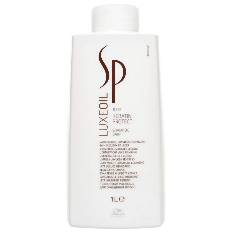 WELLA SP Luxe Oil Keratín Protect Shampoo 1000ml - luxusný keratínový šampón na poškodené vlasy