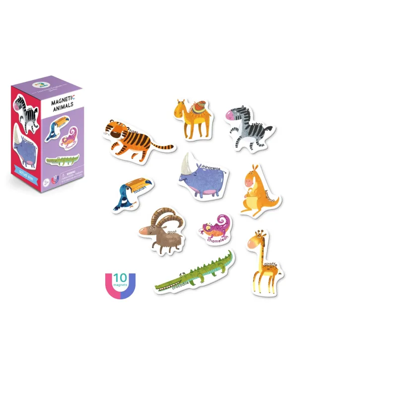 DODO Magnetky Zvieratká 10ks v krabičke 7x12x7cm