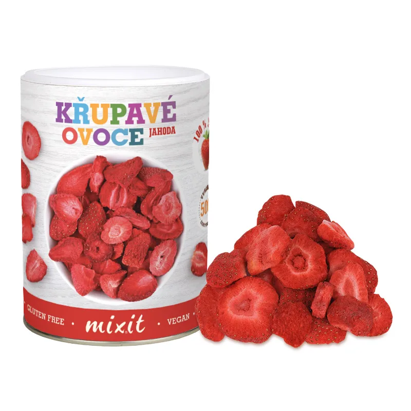 Mixit Chrumkavé ovocie Jahoda 50 g