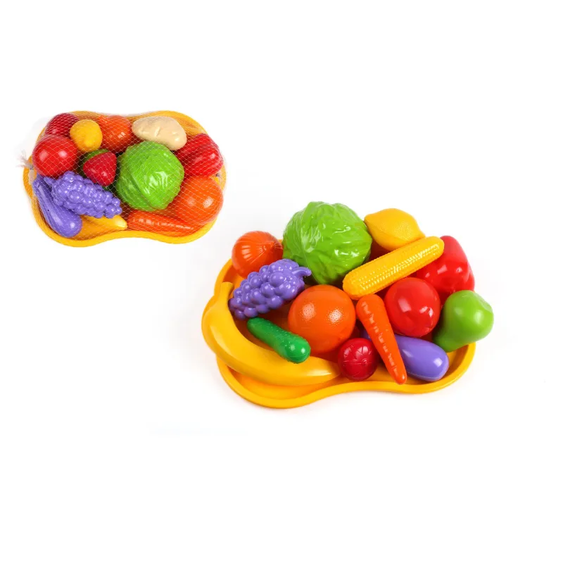Teddies Ovocie a zelenina s podnosom plast v sieťke 32x11x23cm