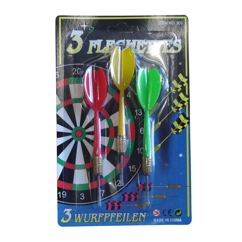 Šipky s kovovým hrotem v sadě, 3ks