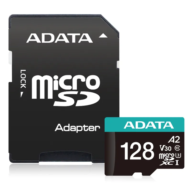 ADATA V30S/micro SDXC/128GB/UHS-I U3 / Class 10/+ Adaptér AUSDX128GUI3V30SA2-RA1