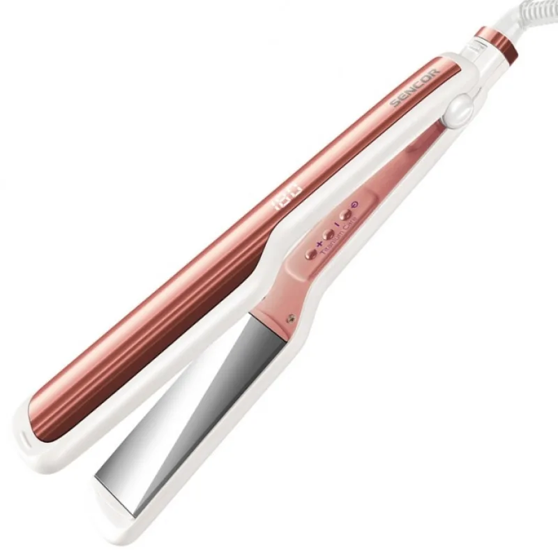 SENCOR SHI 5500GD Titánová žehlička na vlasy vhodná aj pre tvarovanie kučier - 35mm