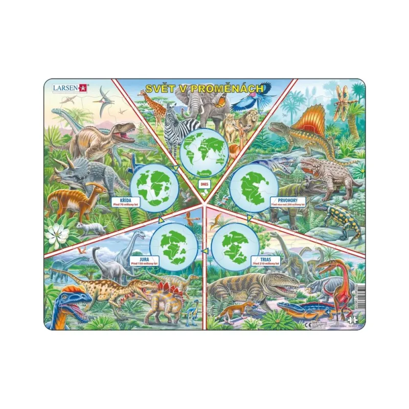 Dino SVĚT V PROMĚNÁCH 100 d. EDU Puzzle