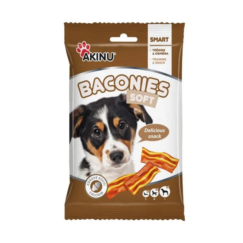 Akinu Baconies Soft slaninky pre psy 85 g